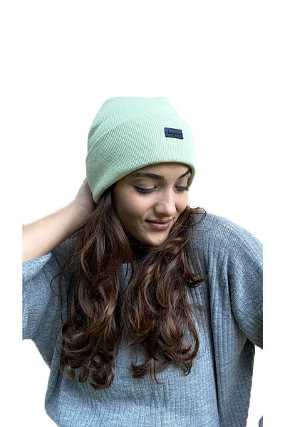 laviyonsa Basic Double Layer Thick Embroidered Beret