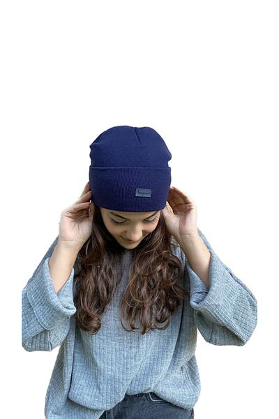 laviyonsa Basic Double Layer Thick Embroidered Beret
