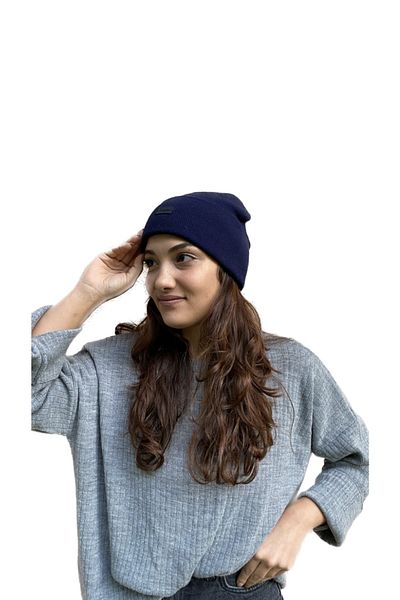 laviyonsa Basic Double Layer Thick Embroidered Beret