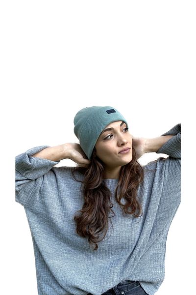 laviyonsa Basic Double Layer Thick Embroidered Beret