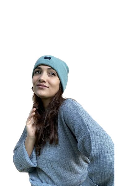 laviyonsa Базова шапка з подвійним шаром і рельєфним візерунком