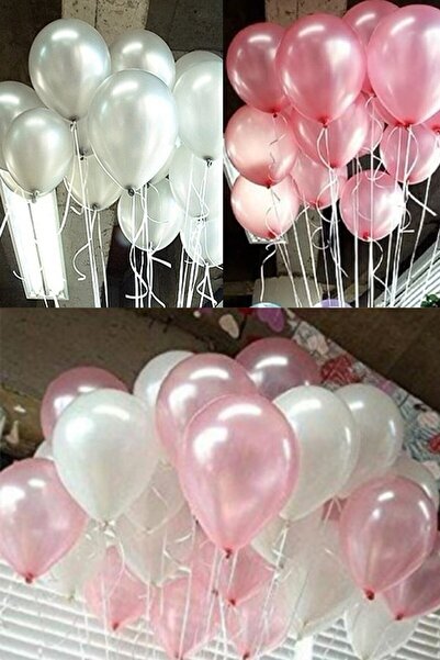 Parti dolabı Σετ πάρτι γενεθλίων κοριτσιών 1 έτους για 16 άτομα με ροζ νούμερο και λευκά μπαλόνια (πιάτο, ποτήρι, χαρτοπετσέτα κ.λπ.)