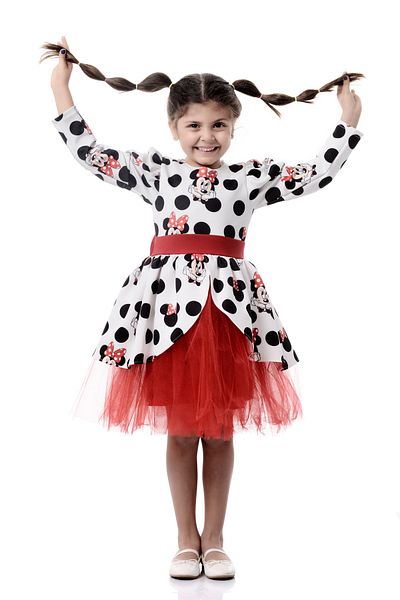 EYLÜL ELİF BUTİK Rochie Minie Mouse pentru fetiță