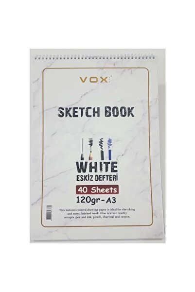 VOX Sketch Drawing Notebook A3 120 Gr 40 Sheets