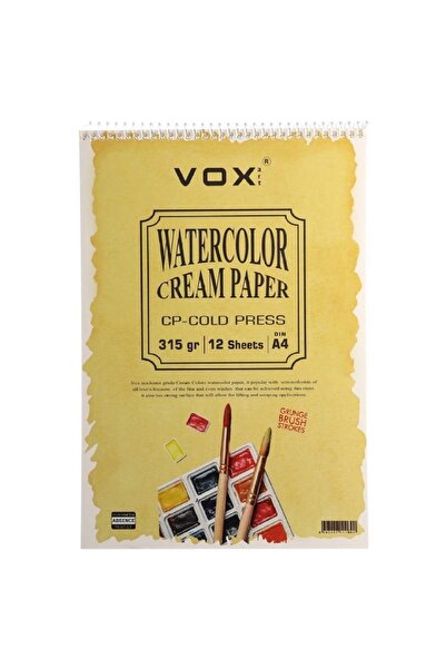 VOX Art Spiralli Watercolor Cream Paper Cold Press Акварельний папір холодног...