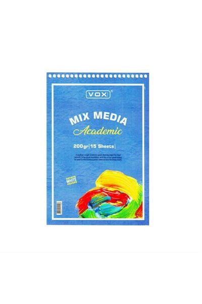 VOX Art Academic Mix Media Caiet de schițe A5 200gr 15 coli