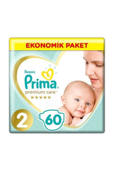 Prima Bebek Bezi Premium Care 2 Beden 60 Adet Ekonomik Paket