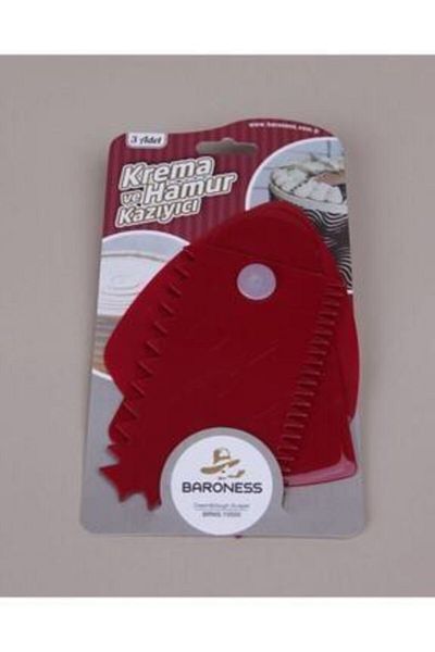 Baroness Cream and Dough Scraper Set of 3