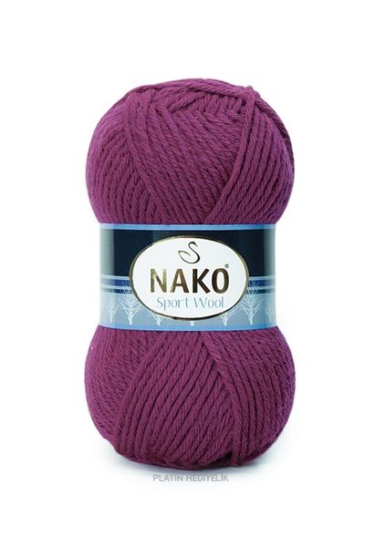 NAKO 5 Pieces Sport Wool 6964 Hand Knitting Threads with Earrings Vest Cardigan Thread Scarf Sweater Thread