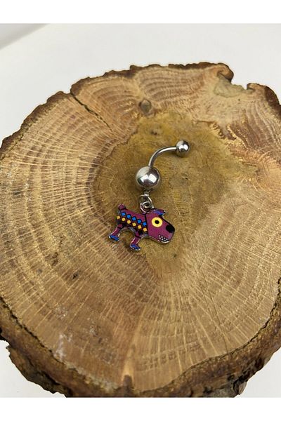 Karınca Piercing Cute Dog Dangle Colorful Belly Piercing