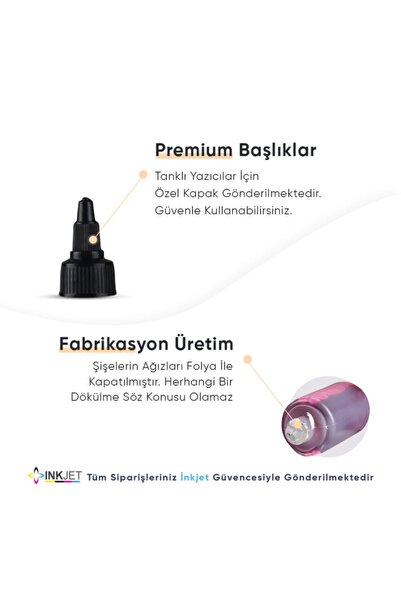 Duruink Hp 1050a 1510 1512 (301) Kartuş Mürekkep Dolum Seti 4x100ml Renk