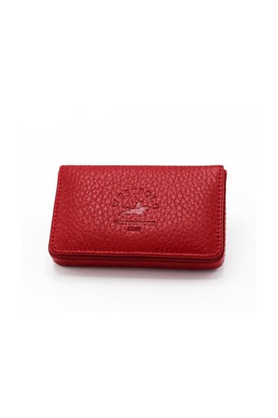 WEST POLO CÜZDAN Men's Red Magnet Cover Card Holder