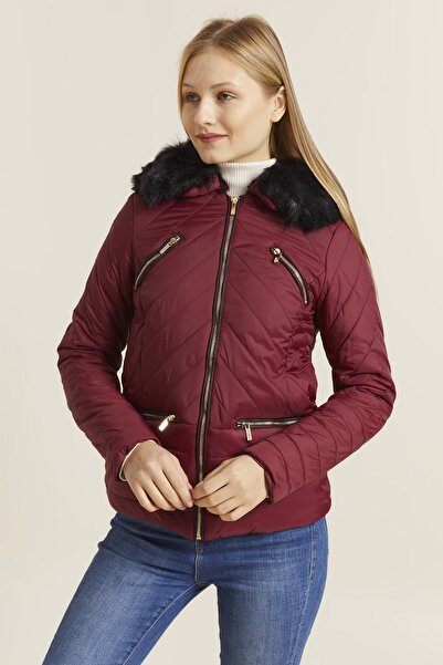 DYNAMO M5605 Içi Miflonlu Battal Kadın Mont