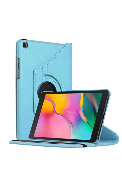 Microsonic Galaxy Tab A 8" 2019 T290 Kılıf 360 Rotating Stand Deri Mavi