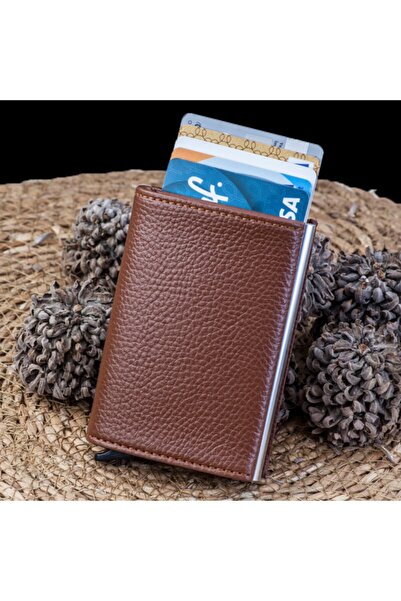 Carlino Vinleks Deri Mekanizmalı Cüzdan Kartlık 5 Renk Kd107