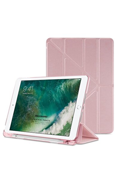 Microsonic Apple Ipad 9.7 2017 Kılıf (A1822-a1823) Origami Pencil Rose Gold