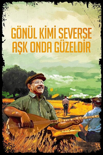 Hayal Poster Neşet Ertaş Ahşap Poster 002