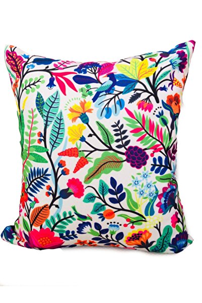 MER HOME Autentic imprimeu floral pernă Husă de pernă pentru canapea