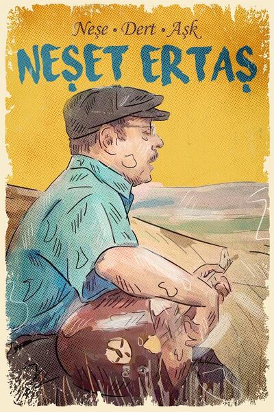 Hayal Poster Neşet Ertaş Neşe Dert Aşk Ahşap Poster