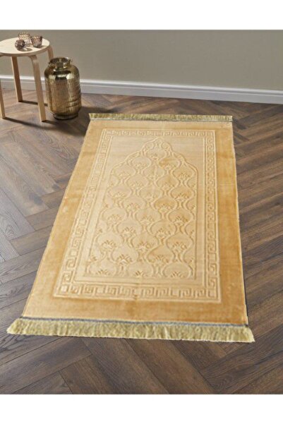 Genel Markalar Sarı Derili Peluş Seccade