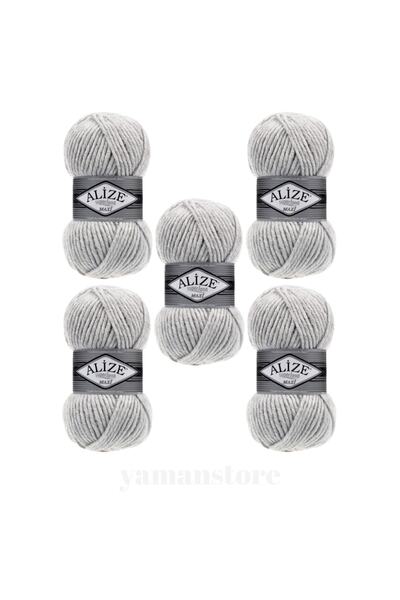 Alize 5 قطع سوبرلانا ماكسي خيوط الحياكة سترة سترة الخيط وشاح سترة غزل 208 رما...