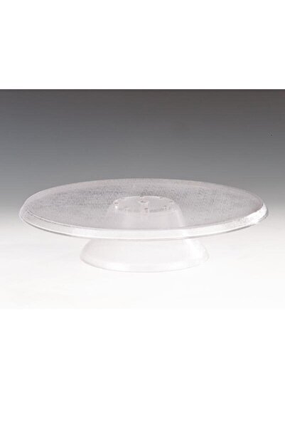 Zicco حامل تجصيص الكيك، دوار، 35 سم، شفاف