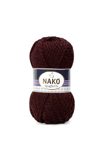 NAKO ( 5 Pieces ) Spaghetti 23626 Claret Red Hand Knitted Threads Vest Cardigan Thread Scarf Sweater Beanie Thread