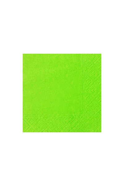 Story 24x24 Cm 2 Layer Patterned 50 Pack Pistachio Green Colored Paper Napkins