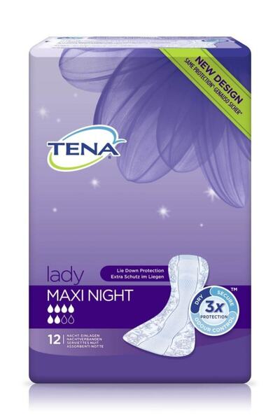 TENA Lady Maxi Night 6 Damla Kadın Mesane Pedi 12'li