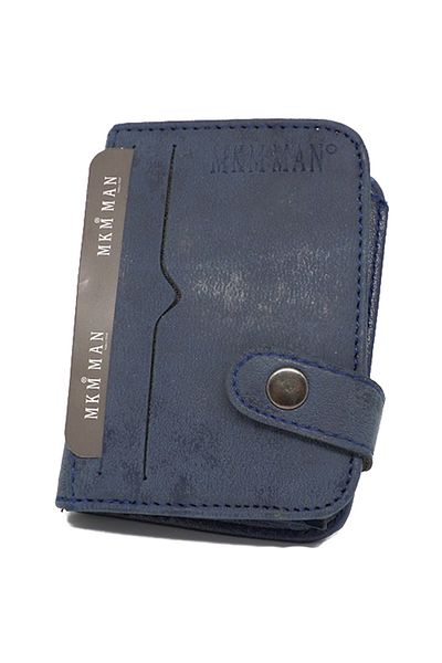 MKM MAN Navy Blue Nubuck Wallet