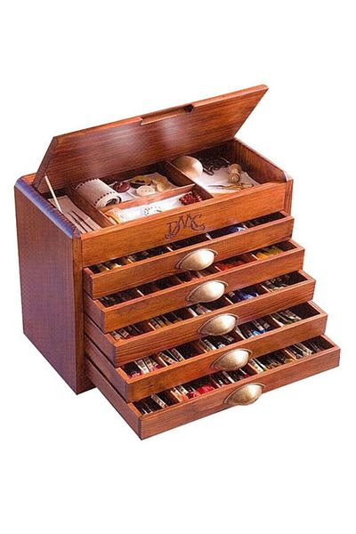 Dmc Wooden Muline Chest 465 Colors Muline Full Set