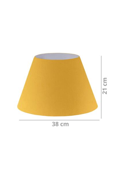 HOMİNG Pratik Hardal Sarı Kumaş Lambader Başlığı Ayd-2634