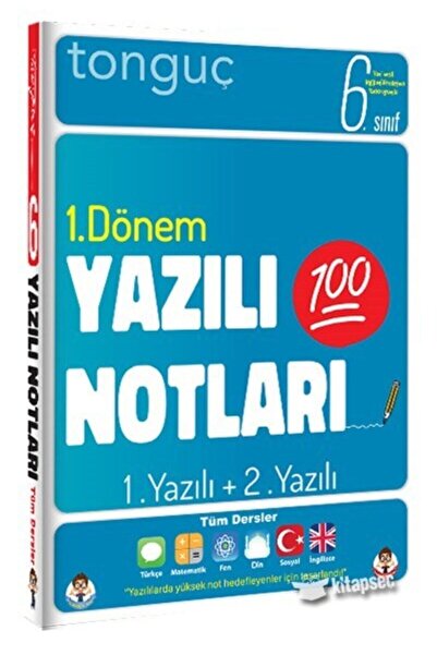 Tonguç Yayınları 6.sınıf Yazılı Notları 1.dönem 1 Ve 2.yazılı Tonguç Akademi