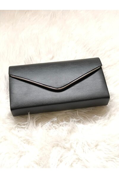 Armise gold Черна дамска чанта клъч - верижка