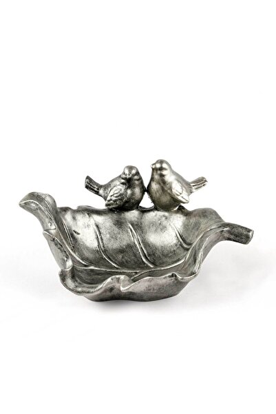 Edvu Konsept Dekoratif Şık Hayvan Figürlü Biblo Iç Mekan Ev Ofis 2 Kuşlu Taba...