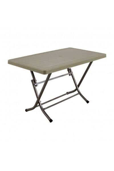 Mandella 70x120 Zeugma Rattan Masa (KATLANIR METAL AYAK) Çölbeji