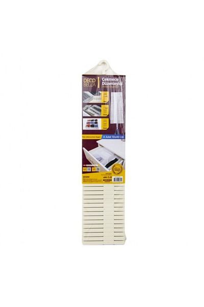 OMAK 4 Pieces 10X40 cm Drawer Organizer - 32879S