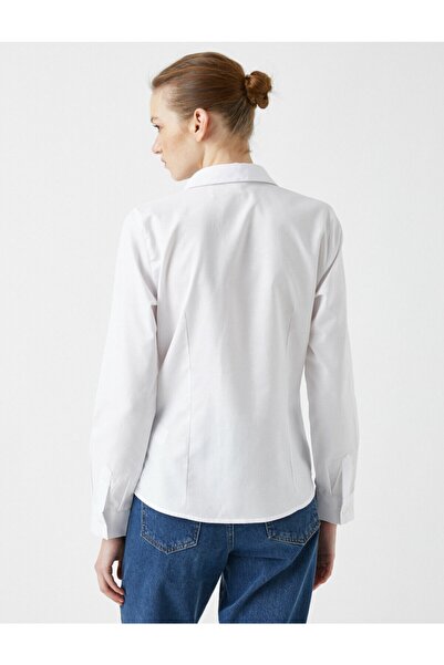 Koton Női Poplin ing pamut hosszú ujjú Basic