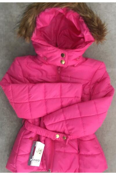 PETİTO Kız Çocuk Pembe Şişme Mont