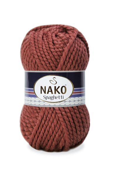 NAKO ( 5 Pieces ) Spaghetti 11214 Creamite Hand Knitted Threads Vest Cardigan Thread Scarf Sweater Beanie Thread