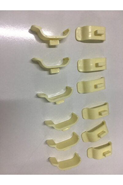 MİRAY Korniş Stor Zebra Plastik Portray Montaj Aparatı 12 Adet - Dar Kasa