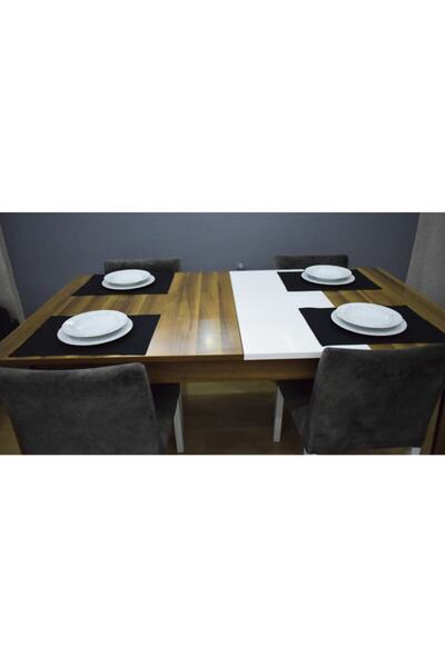 paris in paris 4 bucăți țesătură neagră de in de rață de serviciu american