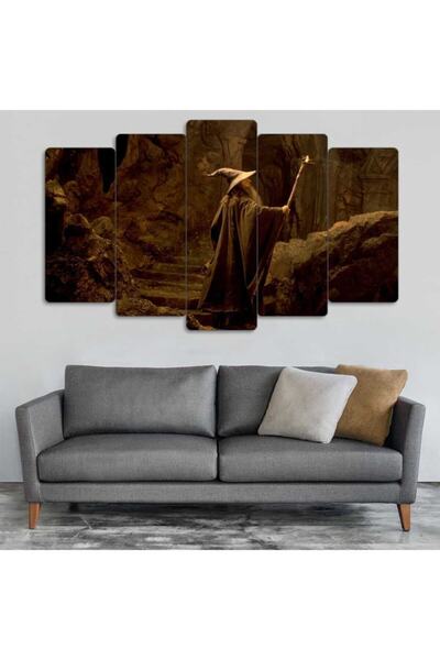 EVLOYA Yüzüklerin Efendisi - 5 Parçalı Tablo