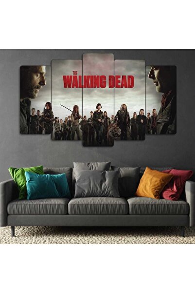 EVLOYA The Walking Dead - 5 Parçalı Tablo