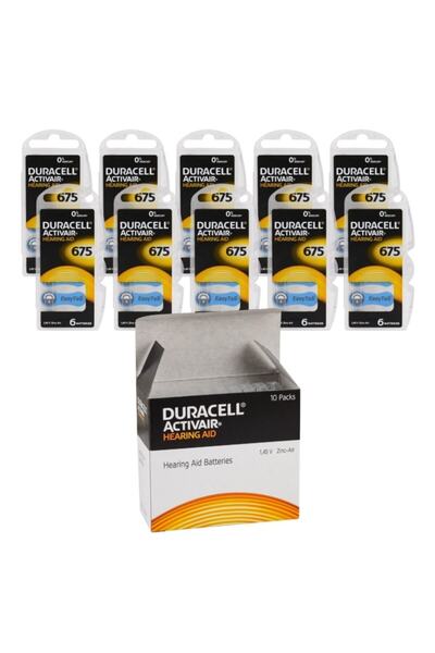 Duracell Activair 675 Kulaklık Pili 6lı Blister - 10lu Paket