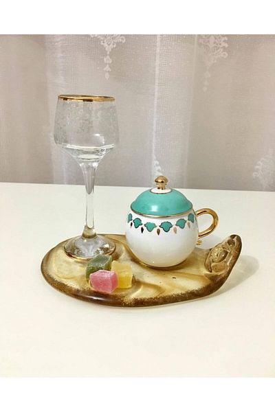 Tavcam Coffee Presentation Plate - Honey