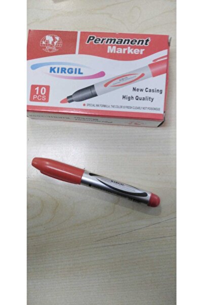 MARKER Koli Kalemi Keçeli Kalem Kırmızı Renk 10 'lu Paket