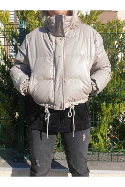 Dilvin Дамско кожено пухено яке от норка