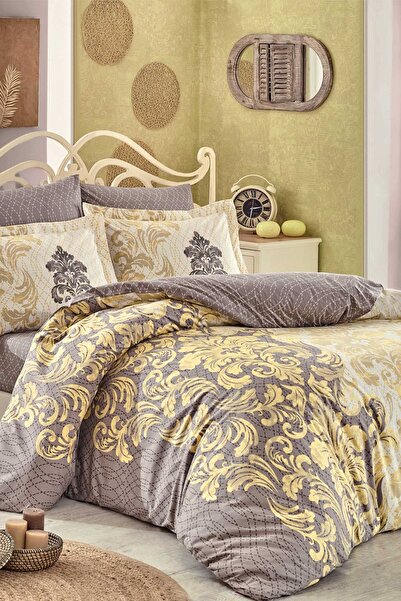 Hobby Mirella Cappuccino-Bettbezug-Set für Doppelbett