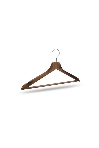 NYN Wooden Hanger Clothes Shirt Hanger Walnut Color 18 Pieces